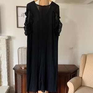 NWT Beautiful Black Maxi Dress